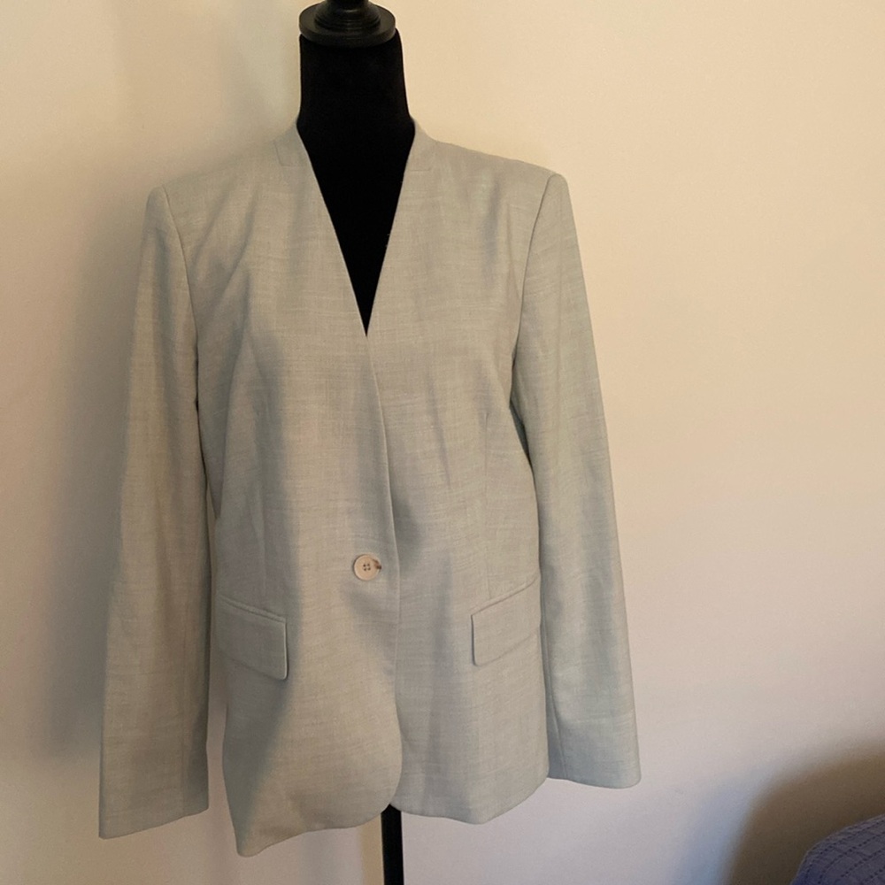 DKNY blazer.  Beautiful soft green